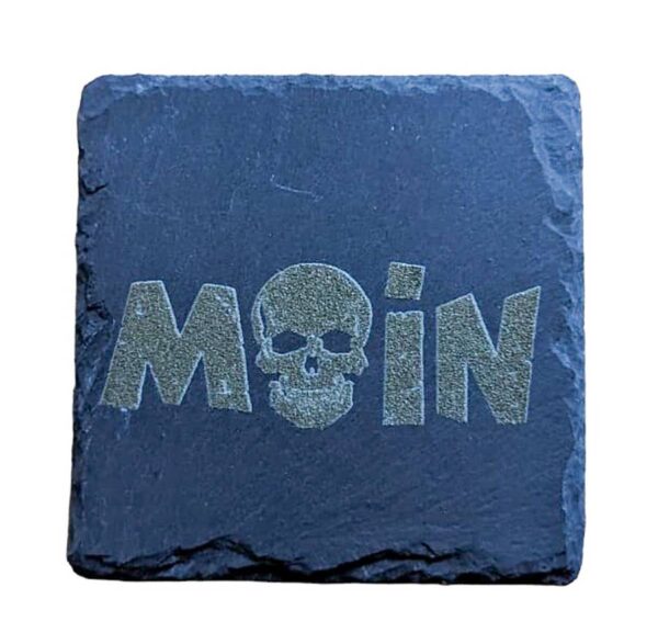 Untersetzer Schiefer Moin Totenkopf